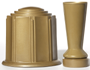 Bronze Cemetery Vase & Urn Set, Theft Deterrent Cemetery Vase, Bronze Cemetery Vase, ForeverSafe Cemetery Vase