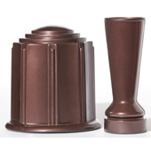 Mahogany Cemetery Vase, Mahogany Burial Urn, Mahogany Theft Deterrent Vase, Mahogany ForeverSafe Vase, Mahogany Spiked Cemetery Vase