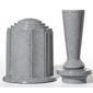 Vase Canister Set, Vase and Canister Set, ForeverSafe Vase and Canister Set, ForeverSafe Vase Canister Set Side, Canister Set